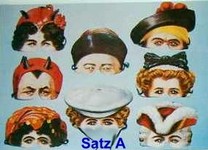 Viktorianische Halbmasken - Satz A