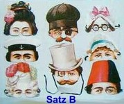 Viktorianische Halbmasken - Satz B