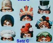 Viktorianische Halbmasken - Satz C