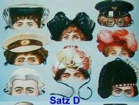 Viktorianische Halbmasken - Satz D