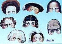 Viktorianische Halbmasken - Satz H